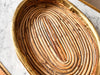 Gabriella Crespi Style Oval Pencil Reed And Brass Tray