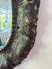 Antique Art Nuveau Bevelled Wall Mirror In A Wavy Metal Frame