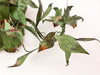 A Pair Of French Vintage Dark Green Leaf Wall Sconces
