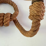Load image into Gallery viewer, French Vintage Rope Light Sconce Attributed To Adrien Audoux &amp; Frida Minet
