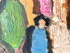 Swedish Oil On Canvas Painting, Colourful Figures by Gosta Falck