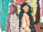Load image into Gallery viewer, Swedish Oil On Canvas Painting, Colourful Figures by Gosta Falck
