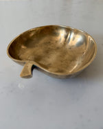 Load image into Gallery viewer, Vintage Brass Apple Trinket Dish
