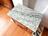 A Single Vintage Bedside Cabinet With Marble Top