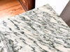 A Single Vintage Bedside Cabinet With Marble Top