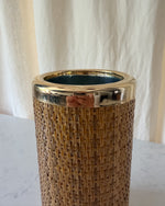 Load image into Gallery viewer, Vintage Italian Rattan Bottle Holder By Lidian
