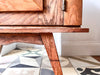 A Single Vintage Bedside Cabinet With Marble Top