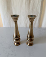 Load image into Gallery viewer, A Pair Of Vintage Bronze Candlesticks
