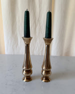 Load image into Gallery viewer, A Pair Of Vintage Bronze Candlesticks
