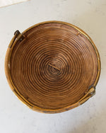 Load image into Gallery viewer, Gabriella Crespi Style Pencil Reed And Brass Basket
