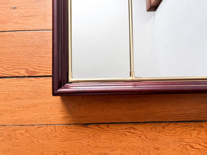 Large Swedish Brass Sectional Mirror (Circa 1970s)