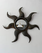 Load image into Gallery viewer, Spanish Mid Century Sunburst Wall Mirror
