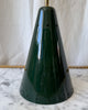 Ceiling Light Pendant With Green Perforated Metal Shade