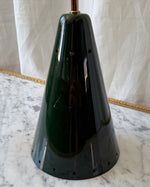 Load image into Gallery viewer, Ceiling Light Pendant With Green Perforated Metal Shade
