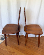 Load image into Gallery viewer, Set Of Six Elm Alpine Style Dining Chairs
