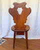 Set Of Six Elm Alpine Style Dining Chairs