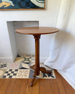 Load image into Gallery viewer, ON HOLD - Antique Walnut Oval Pedestal Side Table
