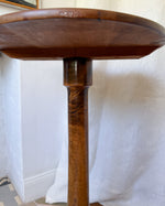 Load image into Gallery viewer, ON HOLD - Antique Walnut Oval Pedestal Side Table
