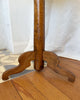ON HOLD - Antique Walnut Oval Pedestal Side Table