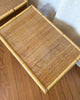 A Pair of Vintage Bamboo And Cane Bedside Tables By Dal Vera