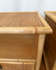 A Pair of Vintage Bamboo And Cane Bedside Tables By Dal Vera