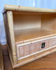 A Pair of Vintage Bamboo And Cane Bedside Tables By Dal Vera