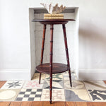 Load image into Gallery viewer, Antique Faux Bamboo Side Table
