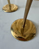 A Pair Of Tall Mid Century Brass Candlesticks