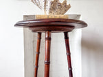 Load image into Gallery viewer, Antique Faux Bamboo Side Table
