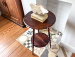 Load image into Gallery viewer, Antique Faux Bamboo Side Table
