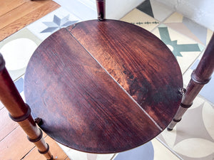 Antique Faux Bamboo Side Table