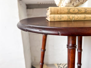 Antique Faux Bamboo Side Table