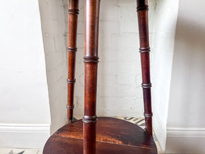 Antique Faux Bamboo Side Table