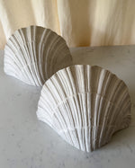 Load image into Gallery viewer, Pair of French Vintage Plaster Shell Wall Sconces
