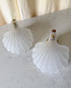A Pair Art Deco Style Frosted Glass Shell Wall Sconces