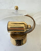 A Pair Art Deco Style Frosted Glass Shell Wall Sconces
