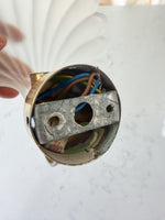 Load image into Gallery viewer, A Pair Art Deco Style Frosted Glass Shell Wall Sconces
