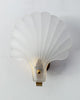 A Pair Art Deco Style Frosted Glass Shell Wall Sconces
