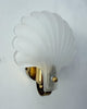 A Pair Art Deco Style Frosted Glass Shell Wall Sconces