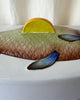 Vintage Hand Painted Fish Dish With Lid By Radford
