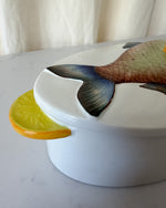 Load image into Gallery viewer, Vintage Hand Painted Fish Dish With Lid By Radford
