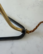 Load image into Gallery viewer, Swedish Mid Century Brass And Metal Table Lamp
