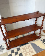 Load image into Gallery viewer, French Vintage Shelf With Spindle Supports
