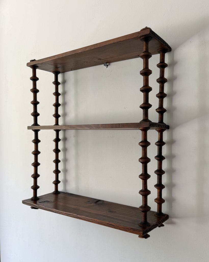 French Vintage Shelf With Spindle Supports