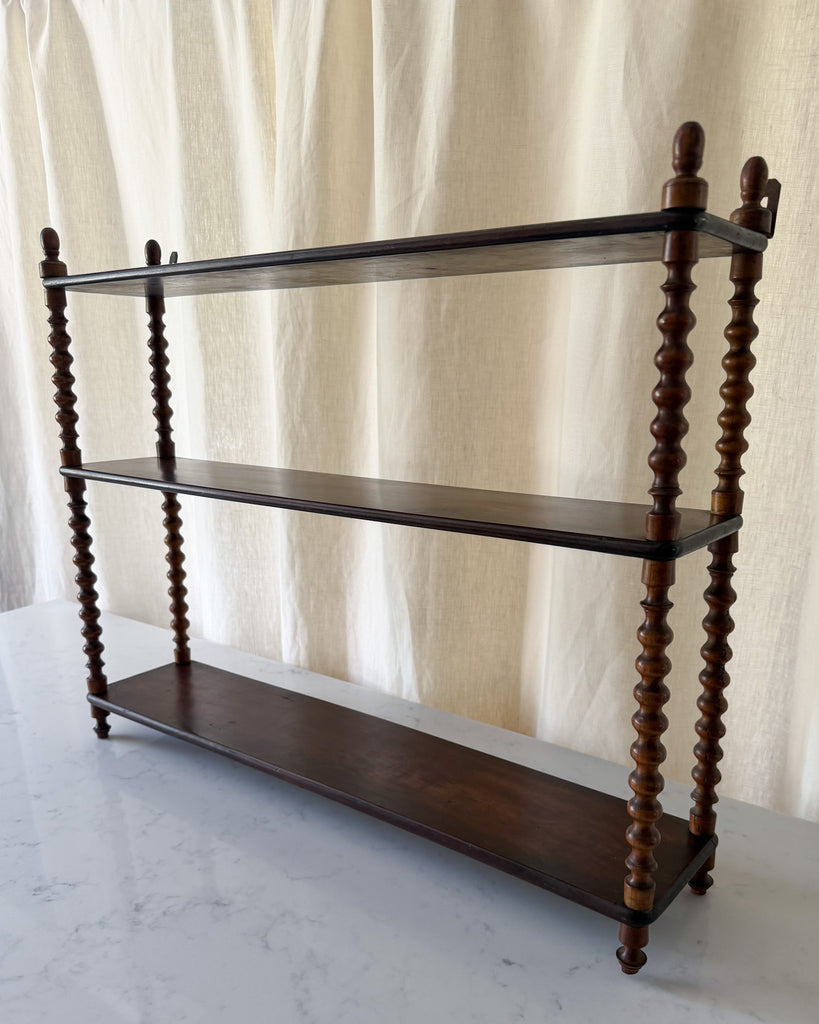 French Antique Bobbin Wall Shelf