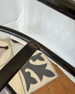 Load image into Gallery viewer, French Vintage Wrought Iron Garden Bench With Upholstered Seat
