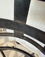 Load image into Gallery viewer, French Vintage Wrought Iron Garden Bench With Upholstered Seat
