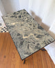 French Antique Marble Top Garden Coffee Table