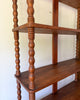 ON HOLD - Very Large Antique Bobbin Shelving Unit