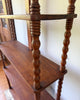ON HOLD - Very Large Antique Bobbin Shelving Unit